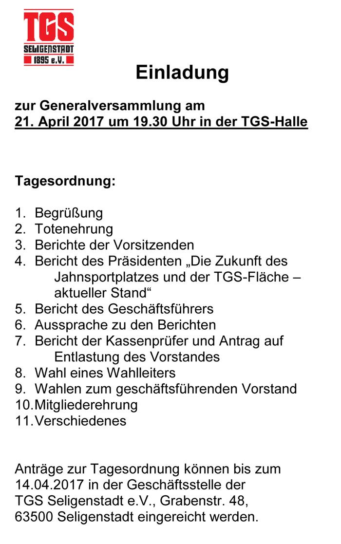 einladung tgs general 2017