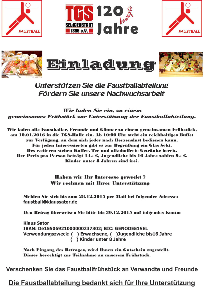 faustball fruehstueck